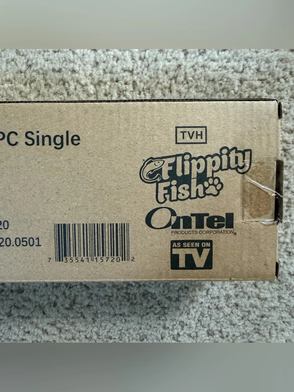 Flippity Fish Deluxe Motion Activated Interactive Cat Toy W/ Pole New